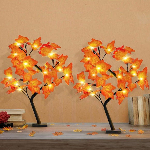 LED Lighted Maple Tree Decor - Picture 4 of 8